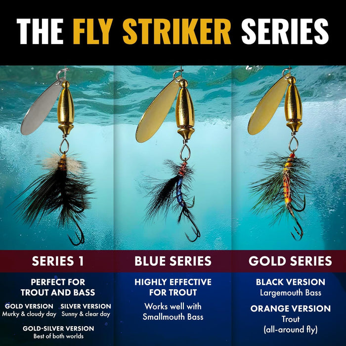Paquet de 10 Fly Striker de 1/8 oz et 1/4 oz