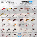 36 Pack Midge & Scud Trout Fly Assortment