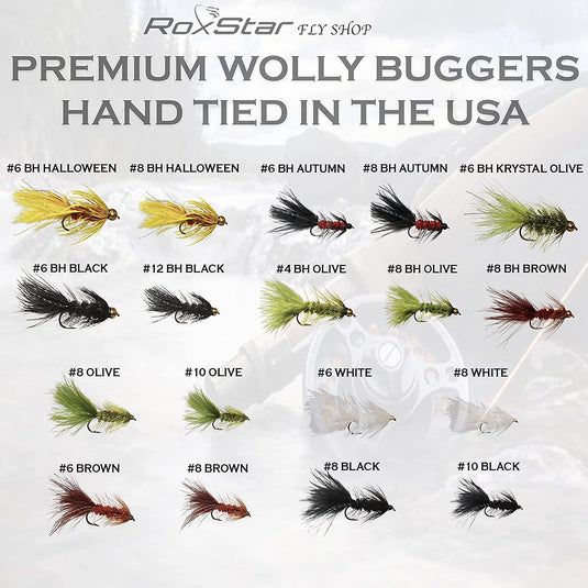 The Black Woolly Bugger Fly for trout fishing